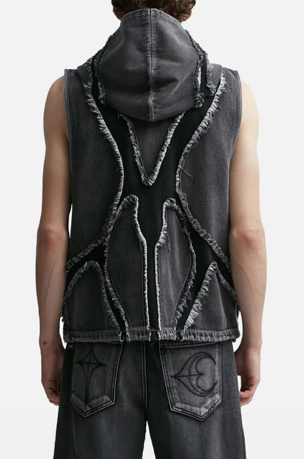 Shadowgrid Vest Denim Jacket