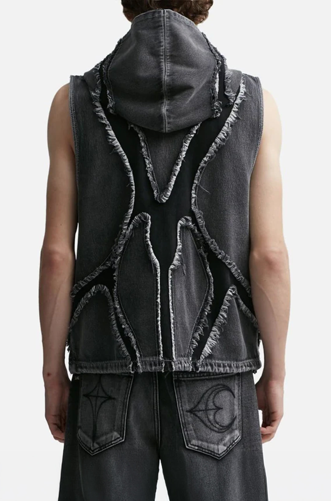 Shadowgrid Vest Denim Jacket