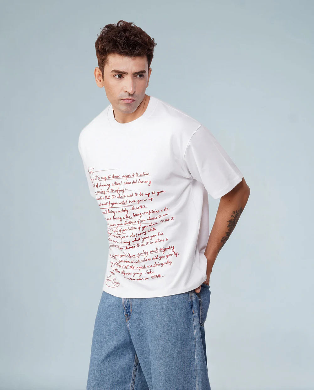 SCRIPTED CHAOS OVERSIZED TEE