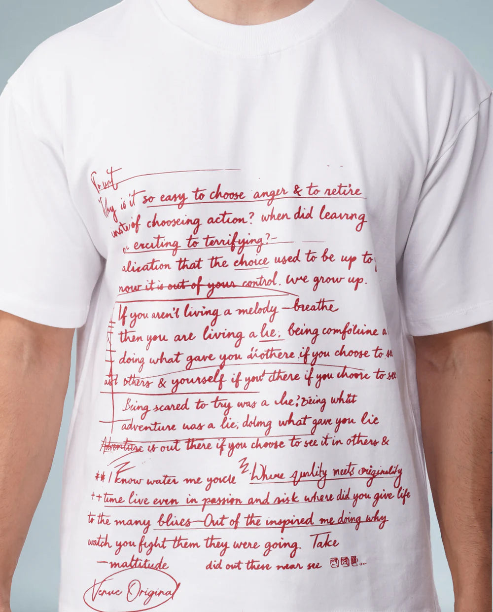 SCRIPTED CHAOS OVERSIZED TEE